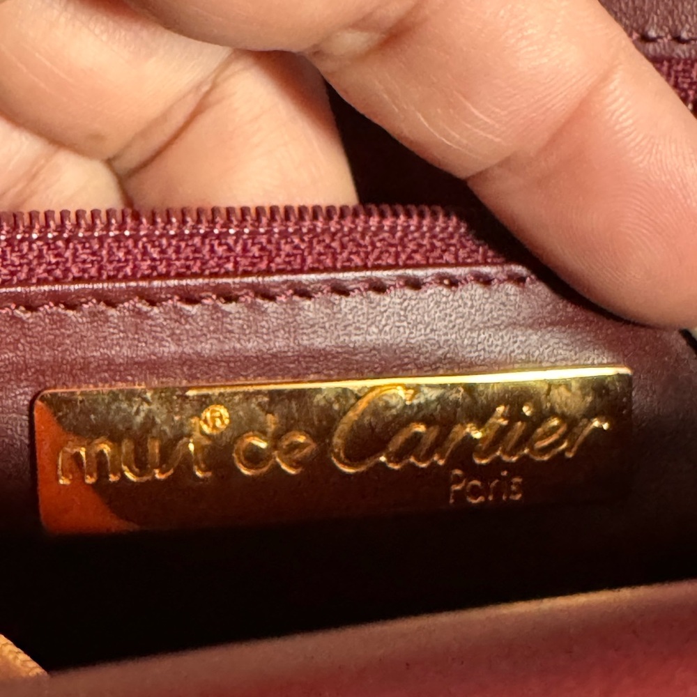 🌹SOLD on website🌹 Cartier Must de Cartier vintage leather crossbody - Picture 13 of 16
